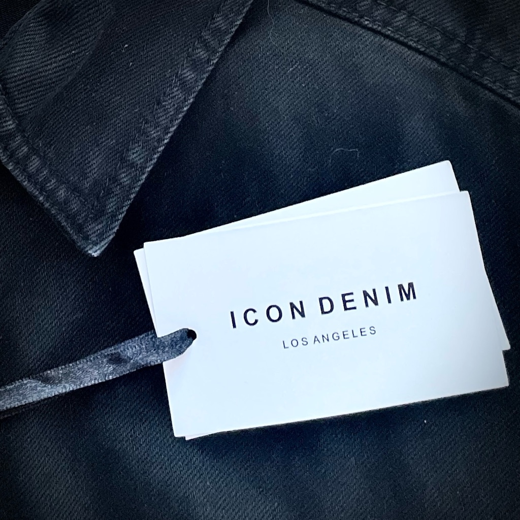 Icon Denim | Xs | Cotton Long Oversized Button Down Star Fringe Raw Hem Shacket